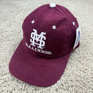Mississippi State Bulldogs Hat HMI Maroon White Stacked MS Over Spellout Cap NWT